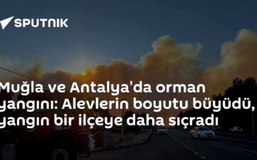 Muğla- Antalya orman yangını